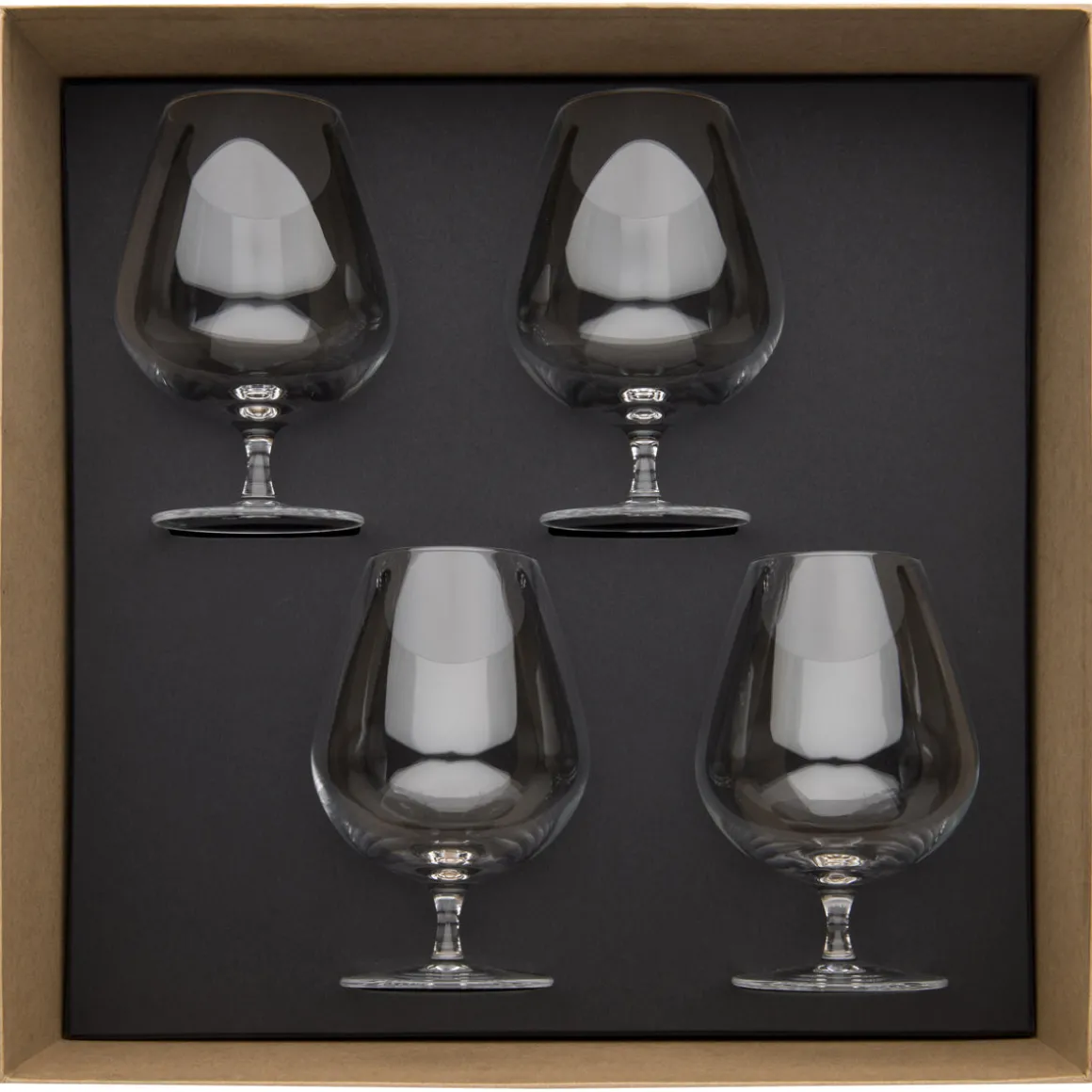 ANYTIME TRANSPARENT Coffret 4 verres à Cognac 61 cl
