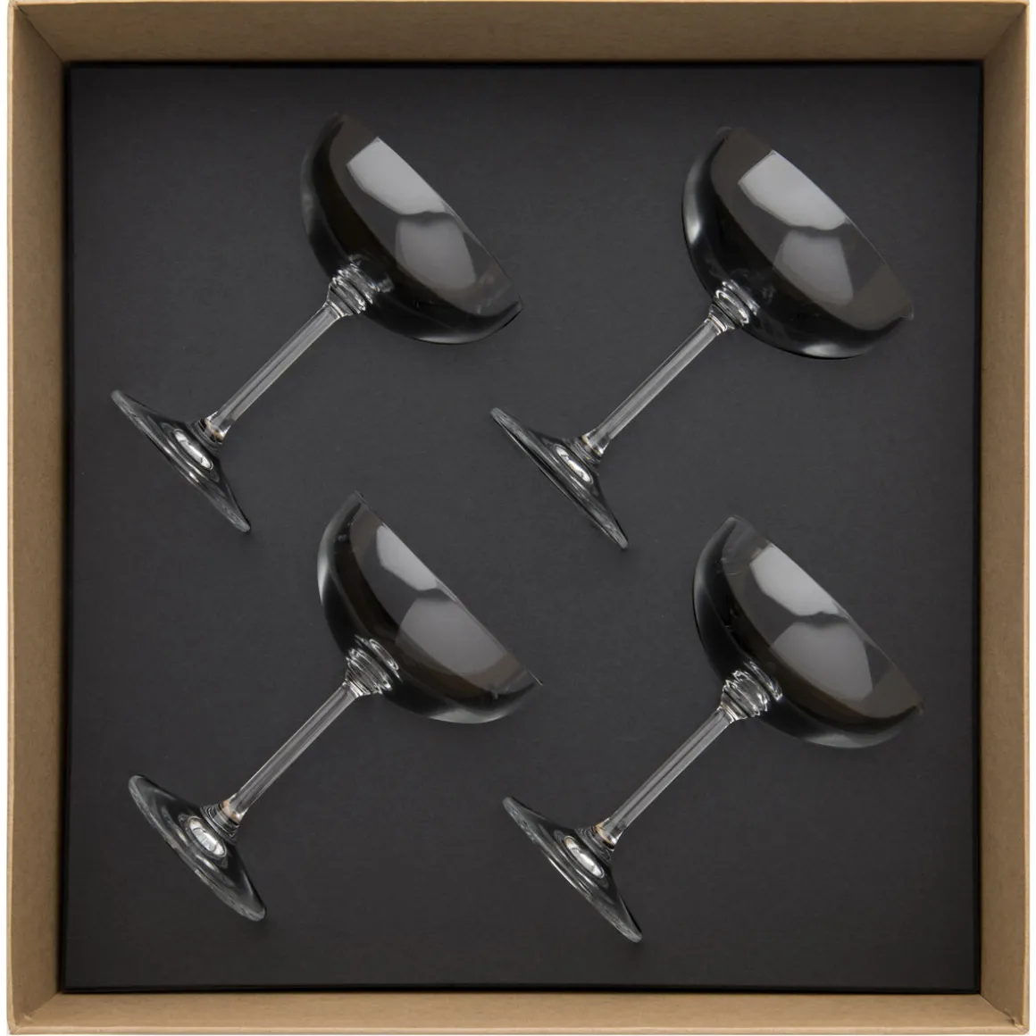 ANYTIME TRANSPARENT Coffret 4 coupes à Champagne 23 cl