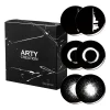 ARTY CREATION NOIR Coffret 6 assiettes à dessert 20 cm