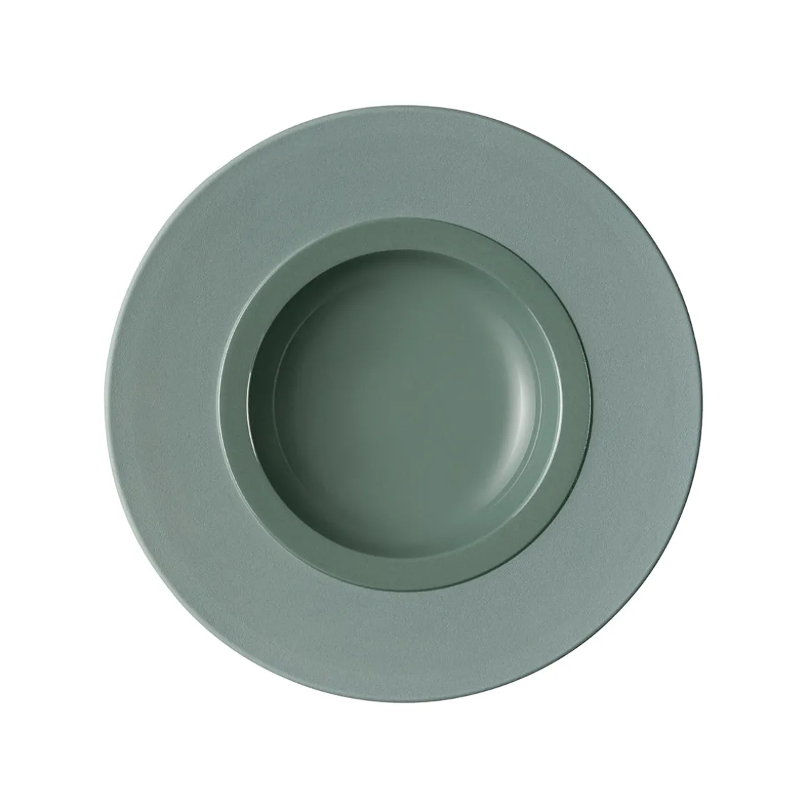 BAHIA ARGILE VERT Assiette gourmet petit bassin 23 cm