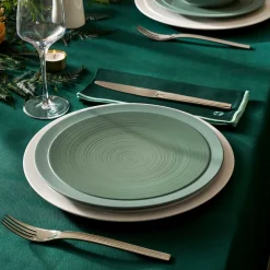 BAHIA ARGILE VERT Assiette à dessert 23 cm