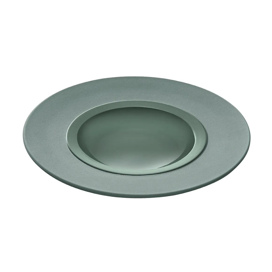 BAHIA ARGILE VERT Assiette gourmet grand bassin 26 cm