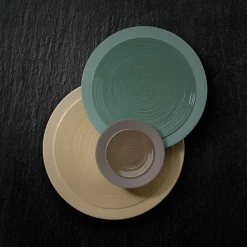 BAHIA ARGILE VERT Assiette de présentation 29 cm