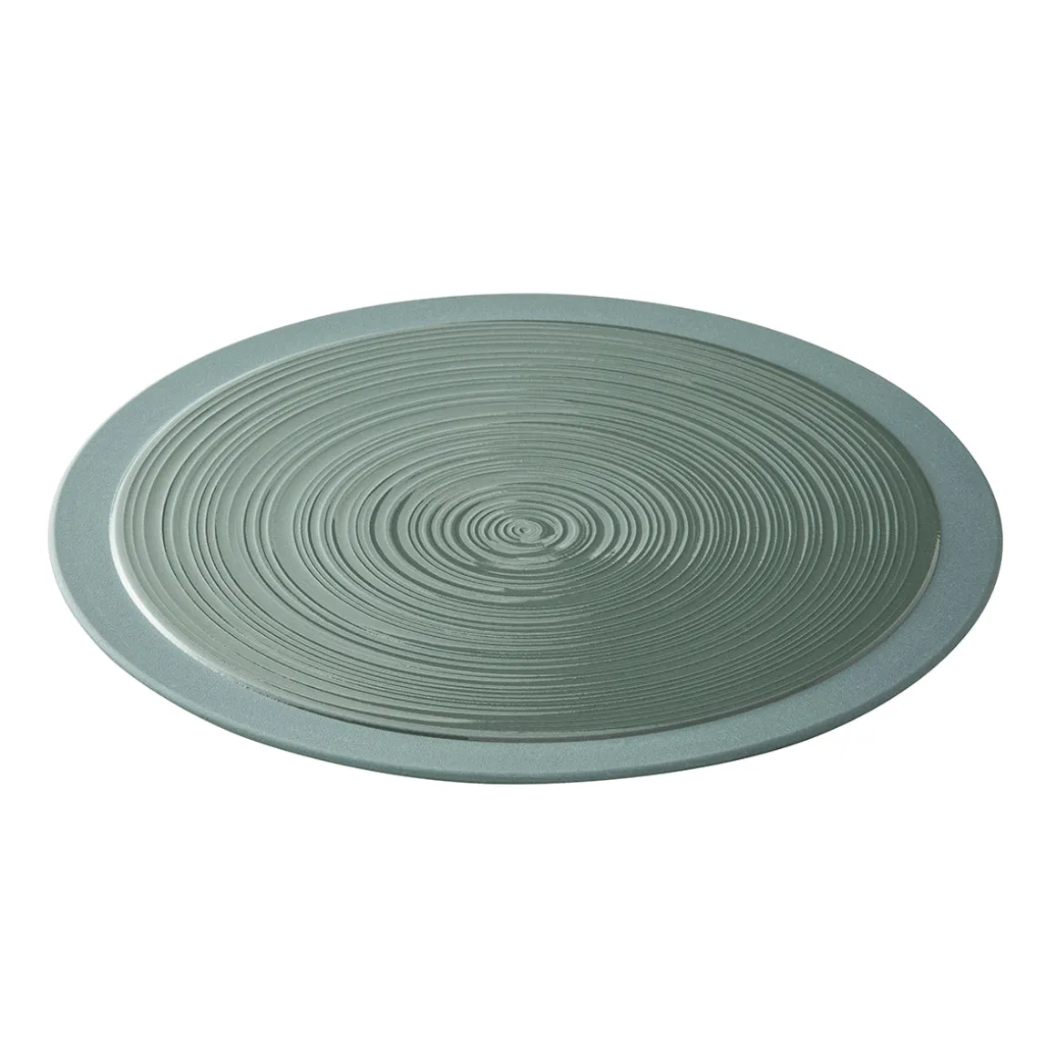 BAHIA ARGILE VERT Assiette de présentation 29 cm