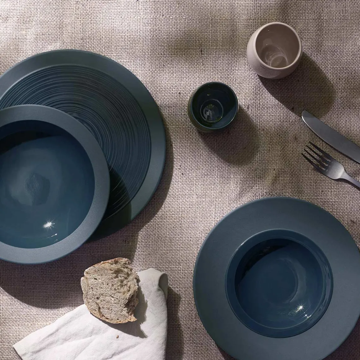 BAHIA BLEU DE ROCHE Assiette gourmet petit bassin 23 cm