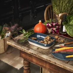 BAHIA BLEU DE ROCHE Planche en grès 35 x 21 cm