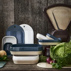 BAHIA BLEU DE ROCHE Planche en grès 25 x 13,5 cm