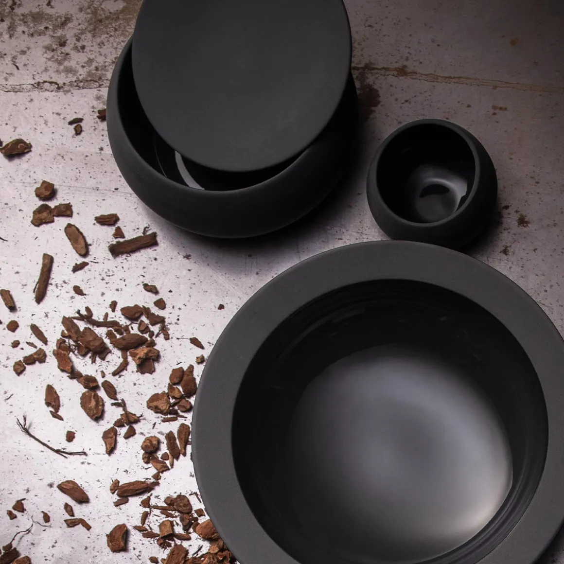 BAHIA ONYX Mini cocotte biseautée 7 cl