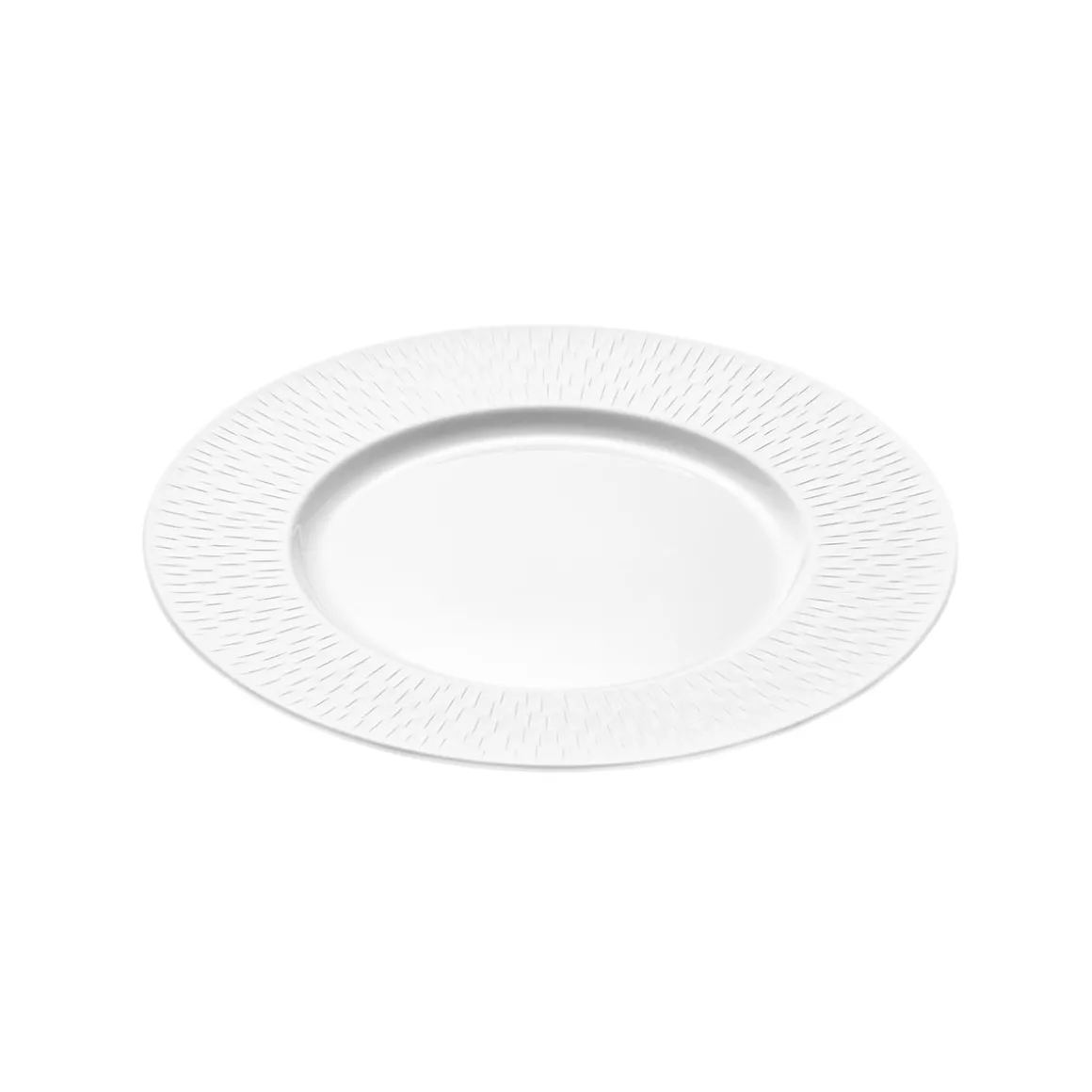 BOREAL SATIN BLANC Assiette à dessert 22,5 cm