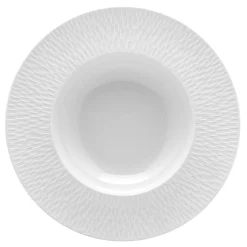 BOREAL SATIN BLANC Assiette creuse à aile 29 cm