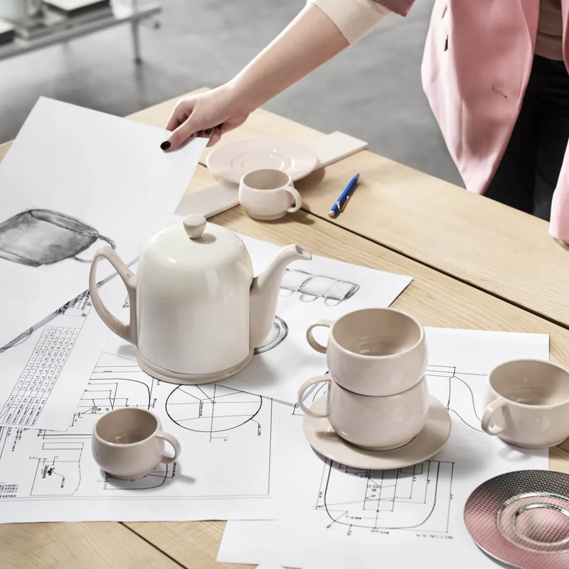 CAFETERIE EMPILEO ROSE NUDE Tasse à déjeuner 39 cl