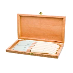 CAPUCIN TABLE IVOIRINE Coffret 6 couteaux à steak