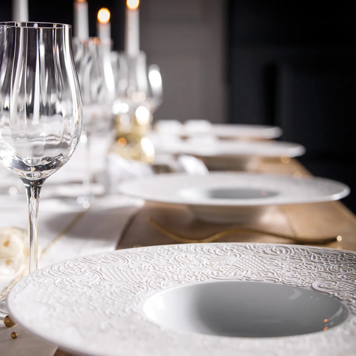 COLLECTION L COUTURE Assiette gourmet grand bassin 30 cm