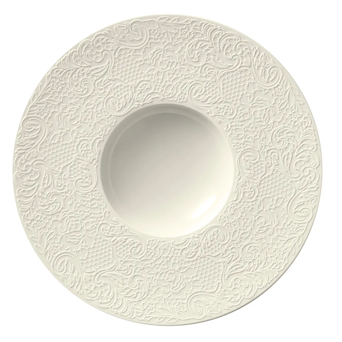 COLLECTION L COUTURE IVOIRE Assiette gourmet petit bassin 28 cm