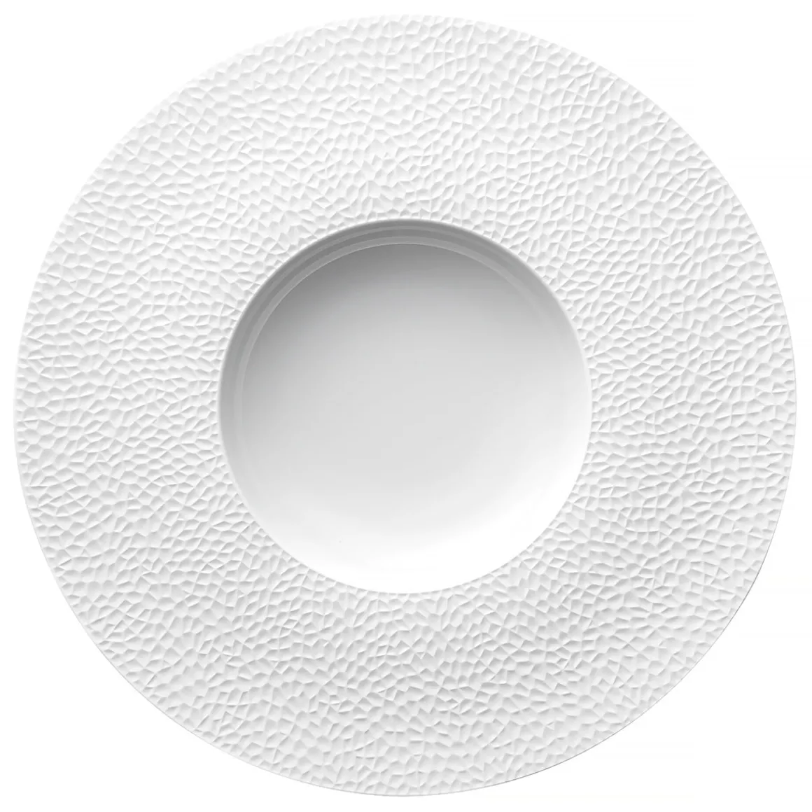 COLLECTION L FRAGMENTS BLANC Assiette gourmet grand bassin 30 cm