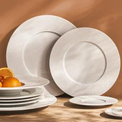 COLLECTION L FRAGMENTS BLANC Assiette gourmet grand bassin 30 cm
