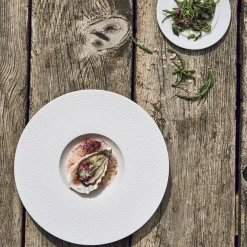 COLLECTION L FRAGMENTS BLANC Assiette gourmet grand bassin 30 cm