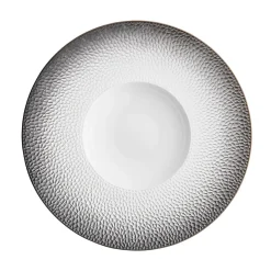 COLLECTION L FRAGMENTS NOIR Assiette gourmet grand bassin 30cm