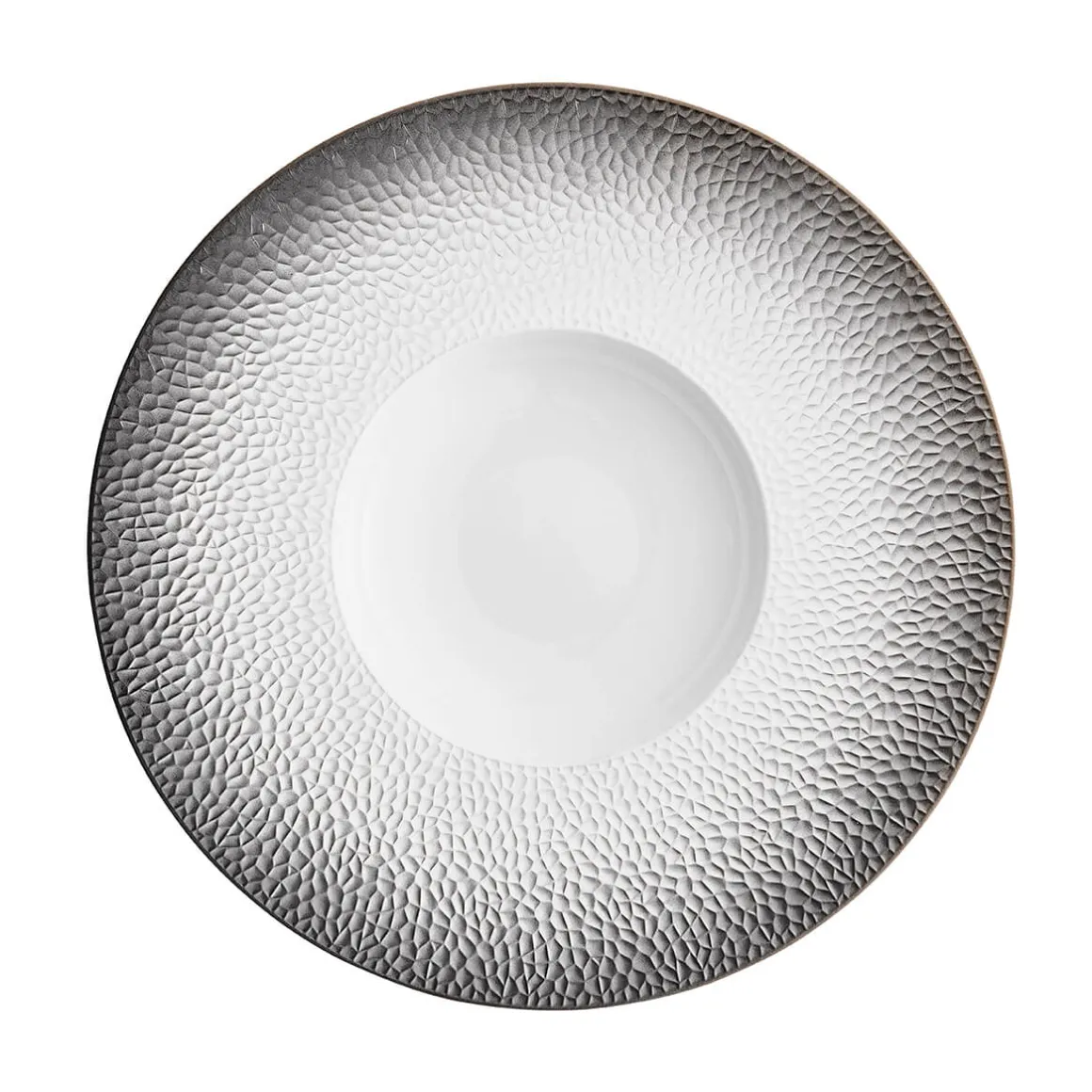 COLLECTION L FRAGMENTS NOIR Assiette gourmet grand bassin 30cm