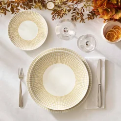 COURONNE DORE Assiette plate 26 cm