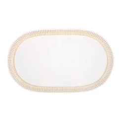COURONNE DORE Plat ovale 38 cm