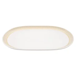 COURONNE DORE Plat ovale 38 cm