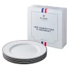 DEGRENNE ELYSEE Coffret 4 assiettes à dessert République française 22 cm