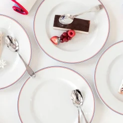 DEGRENNE ELYSEE Coffret 4 assiettes à dessert République française 22 cm