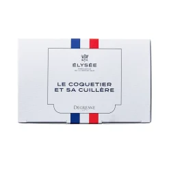 DEGRENNE ELYSEE Coffret coquetier et sa cuillère République française