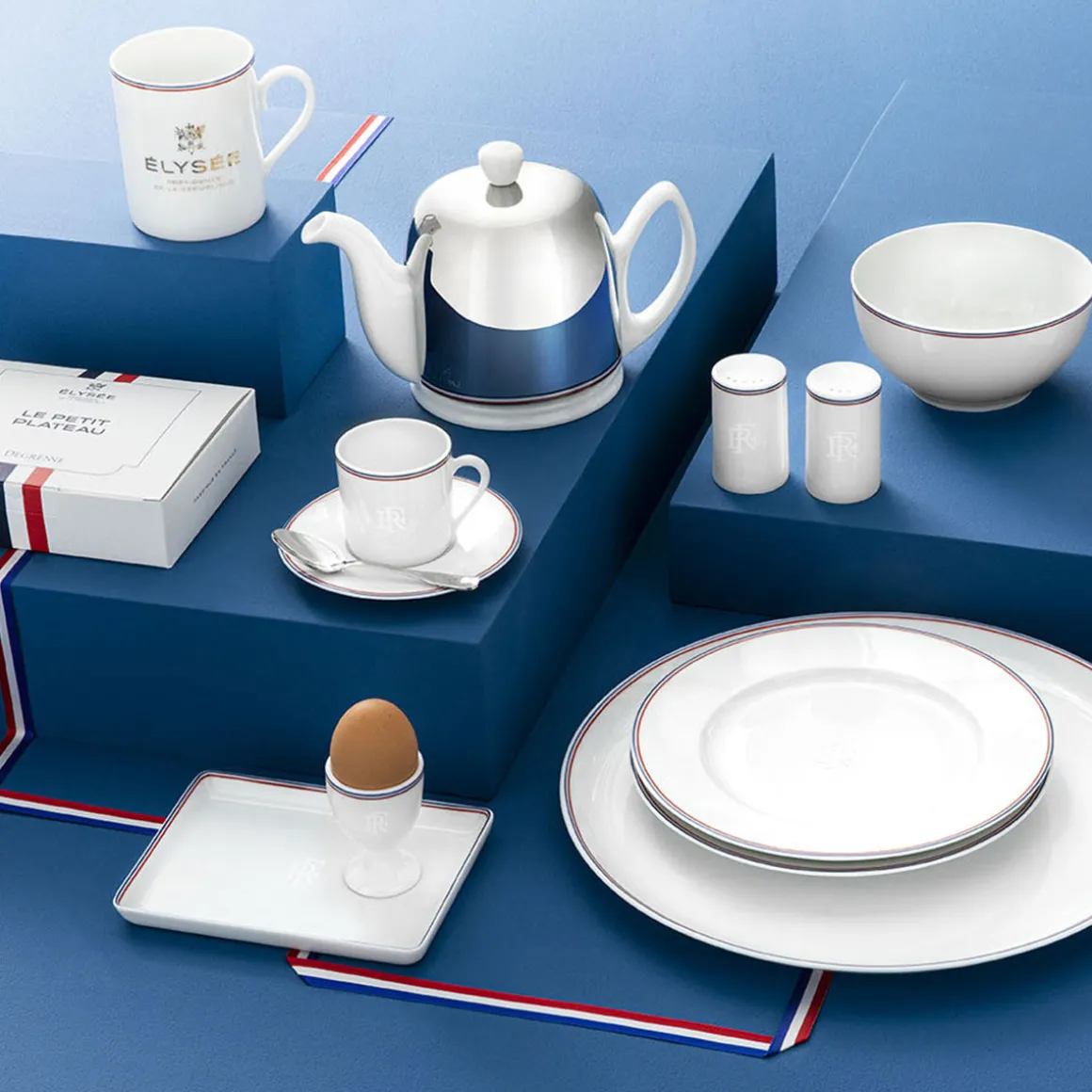 DEGRENNE ELYSEE Mini plat république française 16 x 12 cm