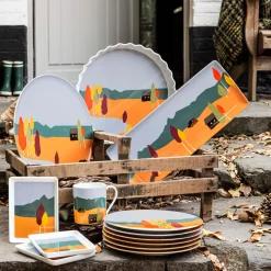 DESTINATION FORET Coffret 6 assiettes 23 cm