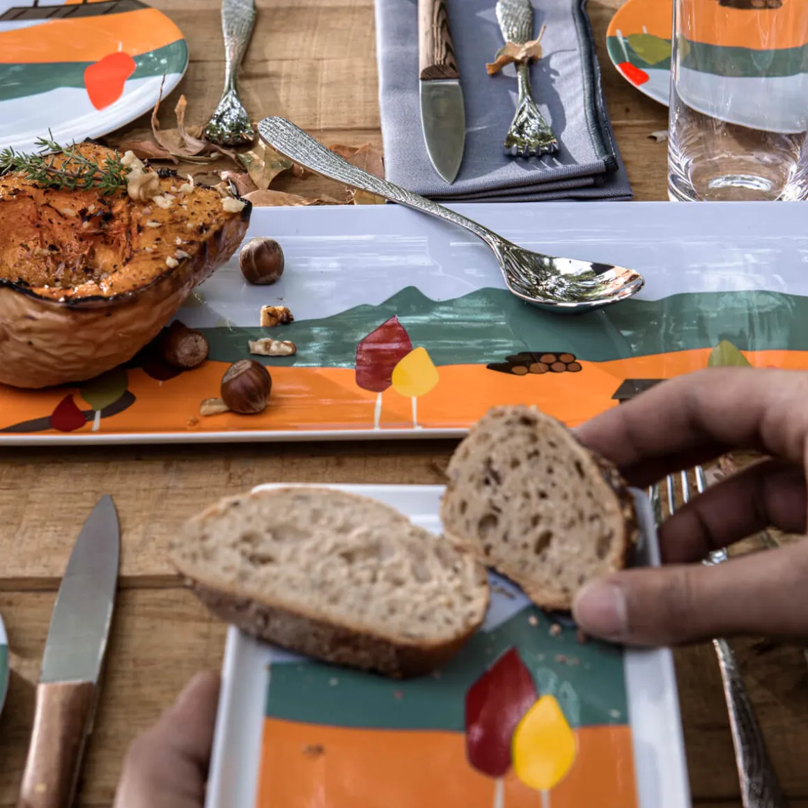 DESTINATION FORET Coffret 3 mini plats 16 x 12 cm