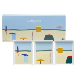 DESTINATION MER Coffret 3 mini plats 16 x 12 cm