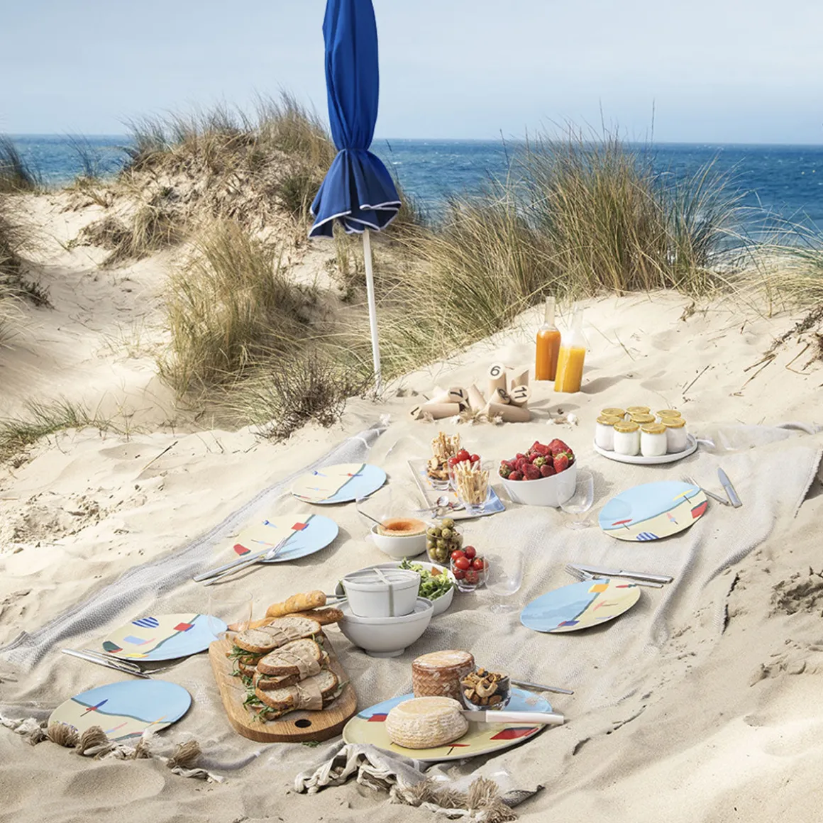 DESTINATION MER Coffret 3 mini plats 16 x 12 cm