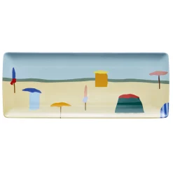 DESTINATION MER Plat à cake 40 x 16 cm