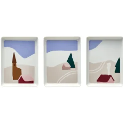 DESTINATION MONTAGNE Coffret 3 mini plats 16 x 12 cm