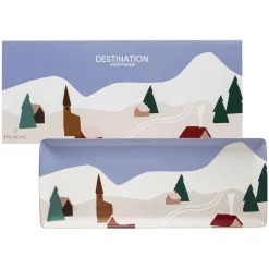 DESTINATION MONTAGNE Plat à cake 40 x 16 cm