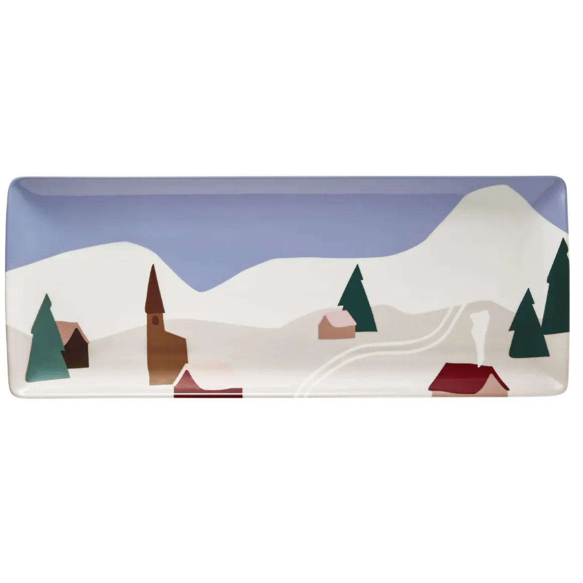 DESTINATION MONTAGNE Plat à cake 40 x 16 cm
