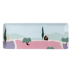 DESTINATION SUD Plat à cake 40 x 16 cm