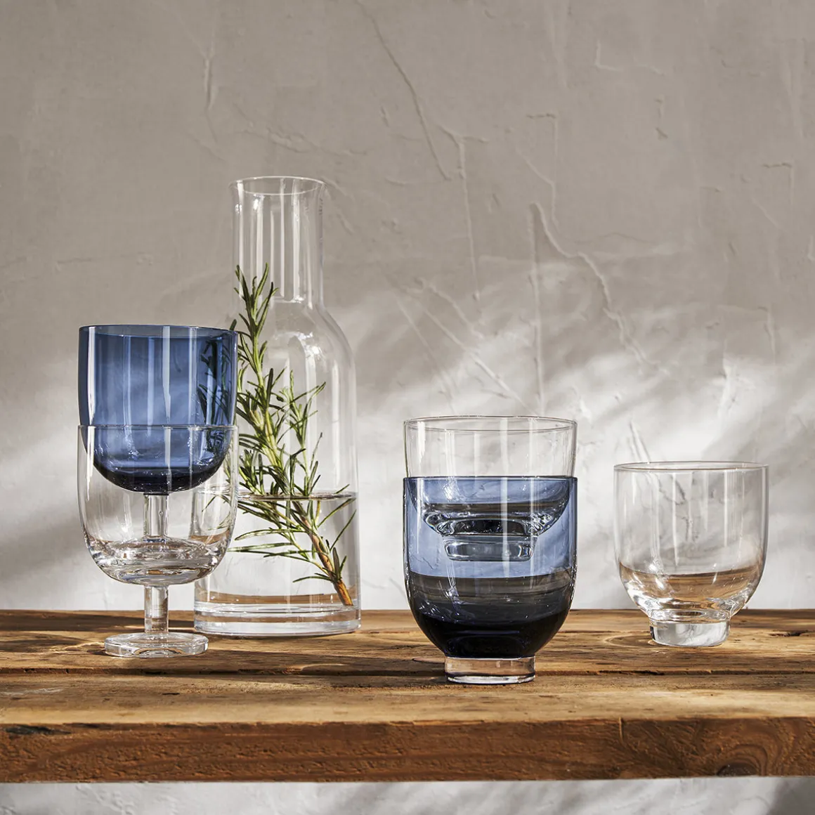 EMPILEO BLEU Verre à vin 26 cl