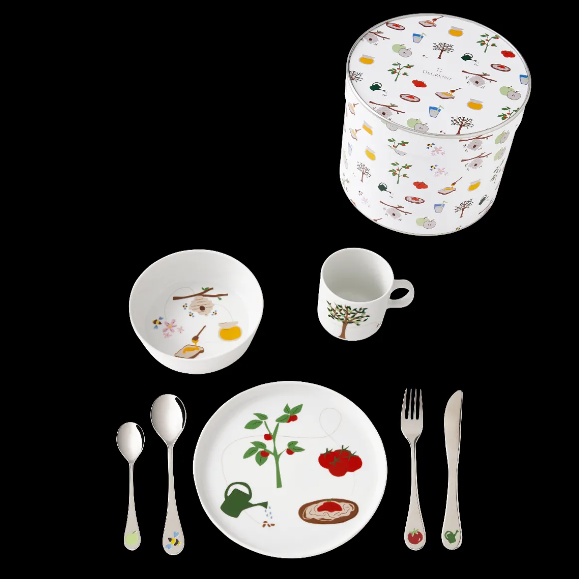 EVEIL GOURMAND Coffret enfant 7 pièces