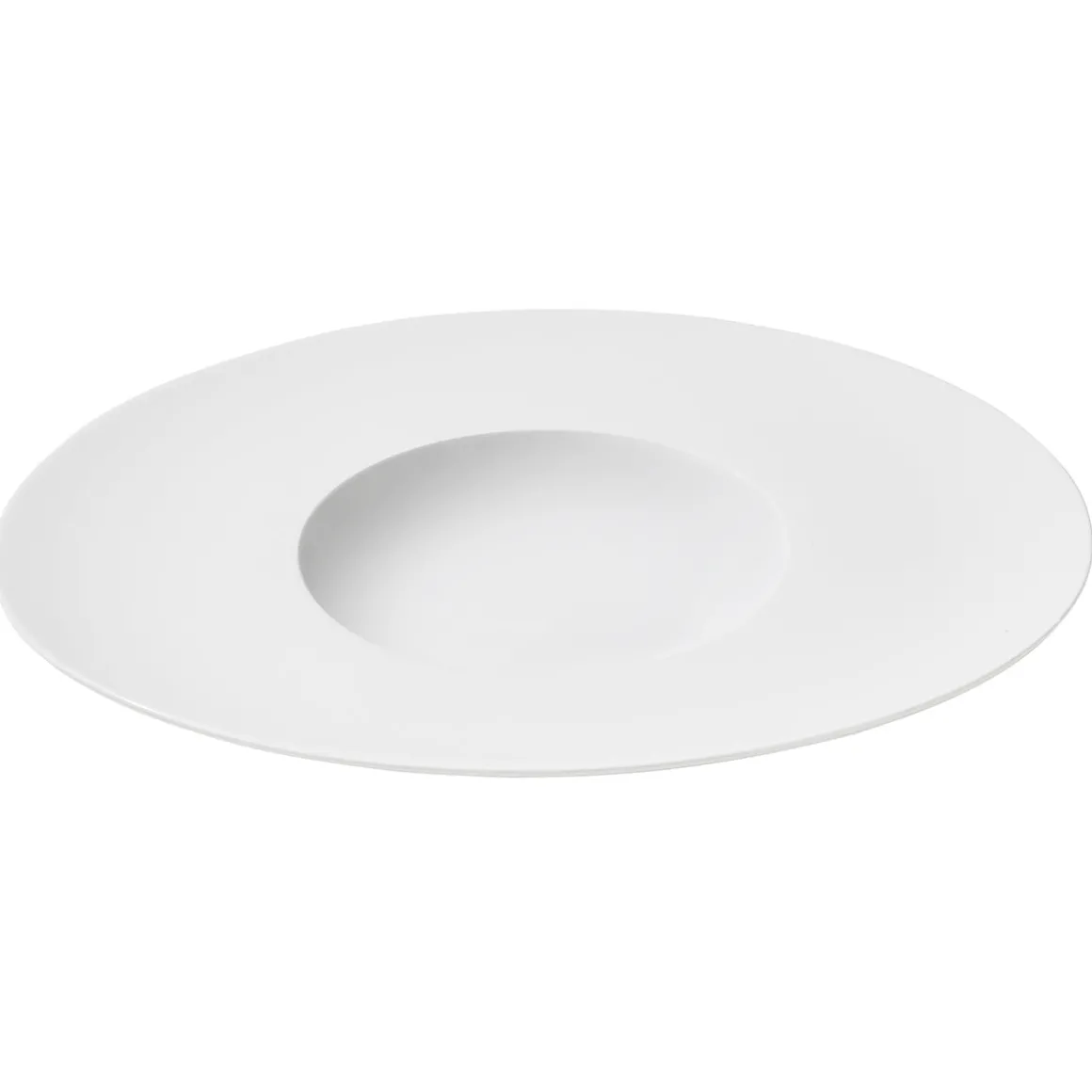GOURMET BLANC Assiette gourmet ovale grand bassin 32 x 27 cm