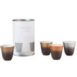 ILLUSIONS MULTICOLORE Coffret 4 tasses à moka 7 cl