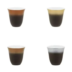 ILLUSIONS MULTICOLORE Coffret 4 tasses à moka 7 cl