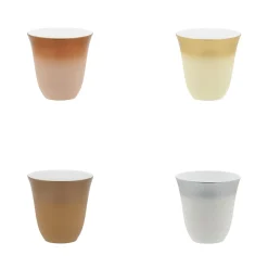 ILLUSIONS MULTICOLORE Coffret 4 tasses à moka 7 cl
