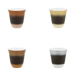 ILLUSIONS MULTICOLORE Coffret 4 tasses à moka 7 cl