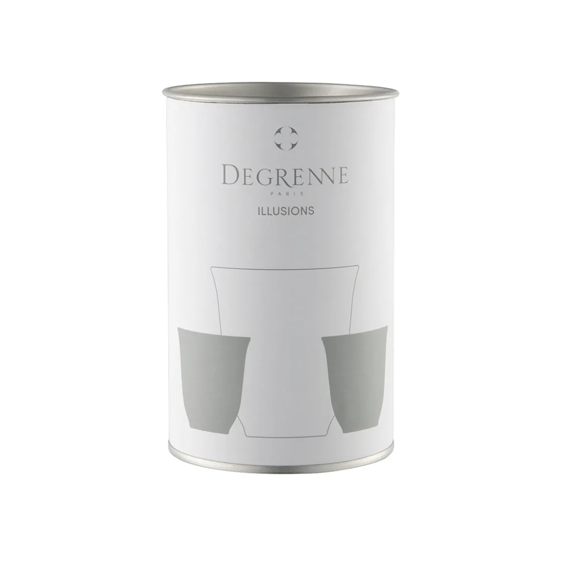 ILLUSIONS MULTICOLORE Coffret 4 tasses à moka 7 cl