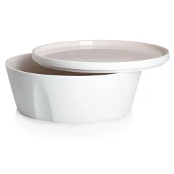 LA VAISSELLE DE L'ECONOME RADIS ROSE Coffret bol droit et assiette 24 cm