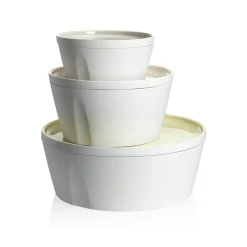 LA VAISSELLE DE L'ECONOME RADIS ROSE Coffret bol droit et assiette 24 cm