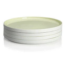 LA VAISSELLE DE L'ECONOME ARTICHAUT VERT Coffret 4 assiettes 24 cm